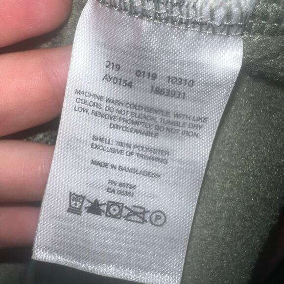 Pink Green Fleece Columbia Quarter Snap Up Jacket Youth XL 18/20 Pullover - Picture 4 of 7